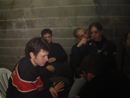 alex, scharfi, bougnaque et nadége (quand elle avai encor sa veste)